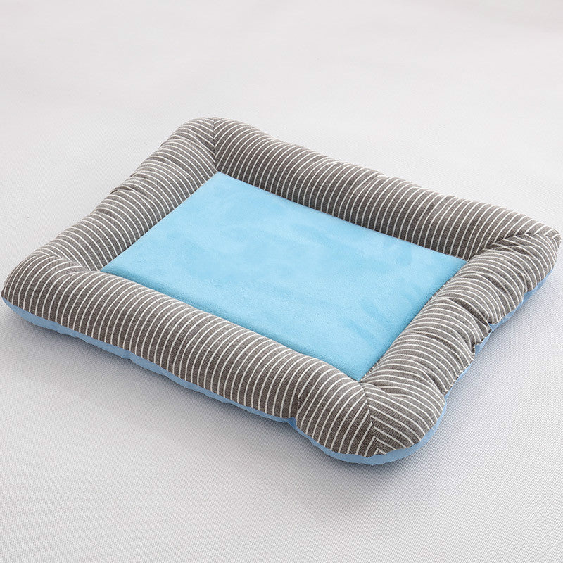 HKM-3235389 Ice Silk Pet House - Available in 3 Sizes: 45x35cm, 55x45cm, 76x58cm, Soft Cloth Material for Comfort