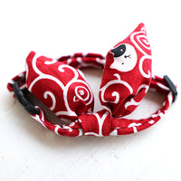 HKM-3235517 Adjustable Floral Pet Collar with Bow Tie for Small Pets, Multiple Sizes Available