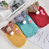 HKM-3235901 Cozy Cotton Christmas Socks for Dogs in Fun Cartoon Design - Multiple Sizes Available