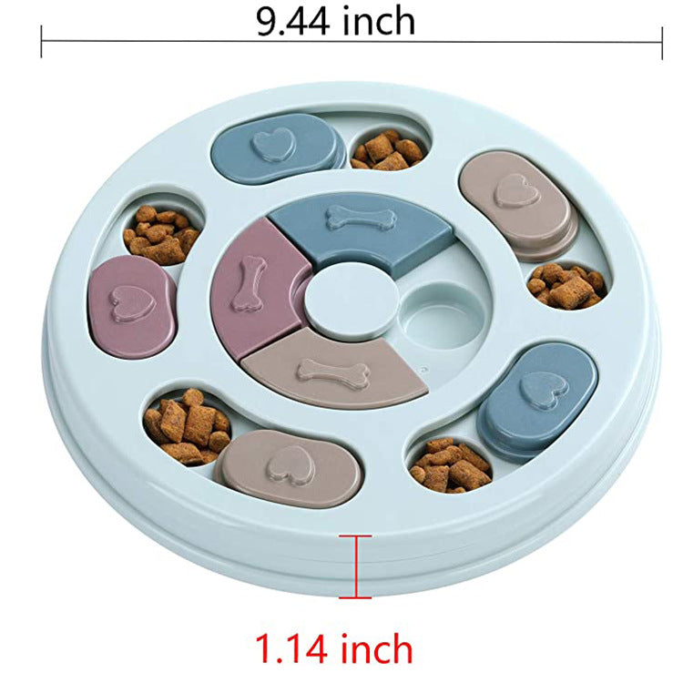 HKM-3237309 Engaging Dog Puzzle Feeding Bowl for Stimulating Mealtime Fun