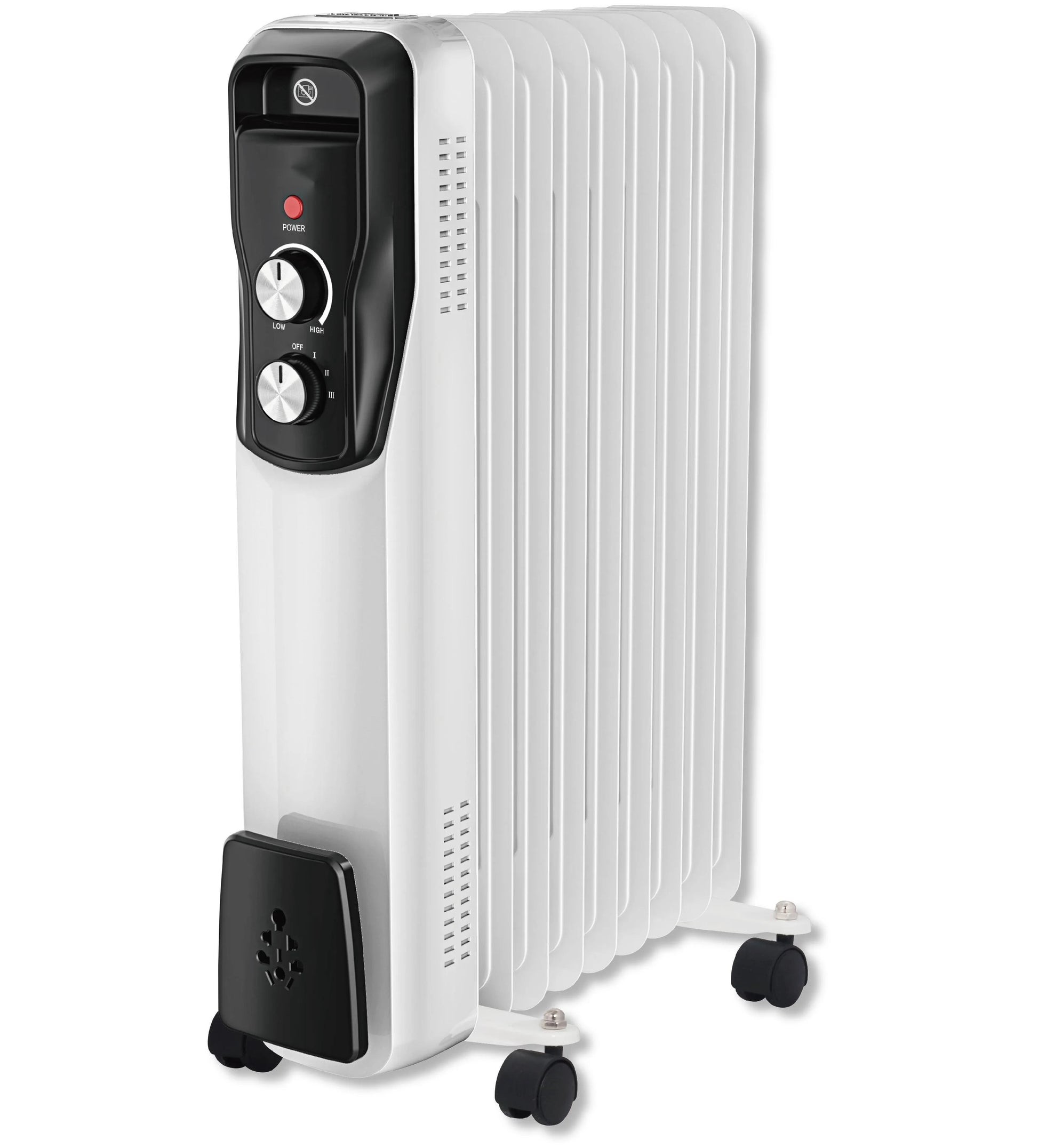 HKM-323795 Oil-Filled Electric Radiator Heater with Adjustable Thermostat and Safety Features
