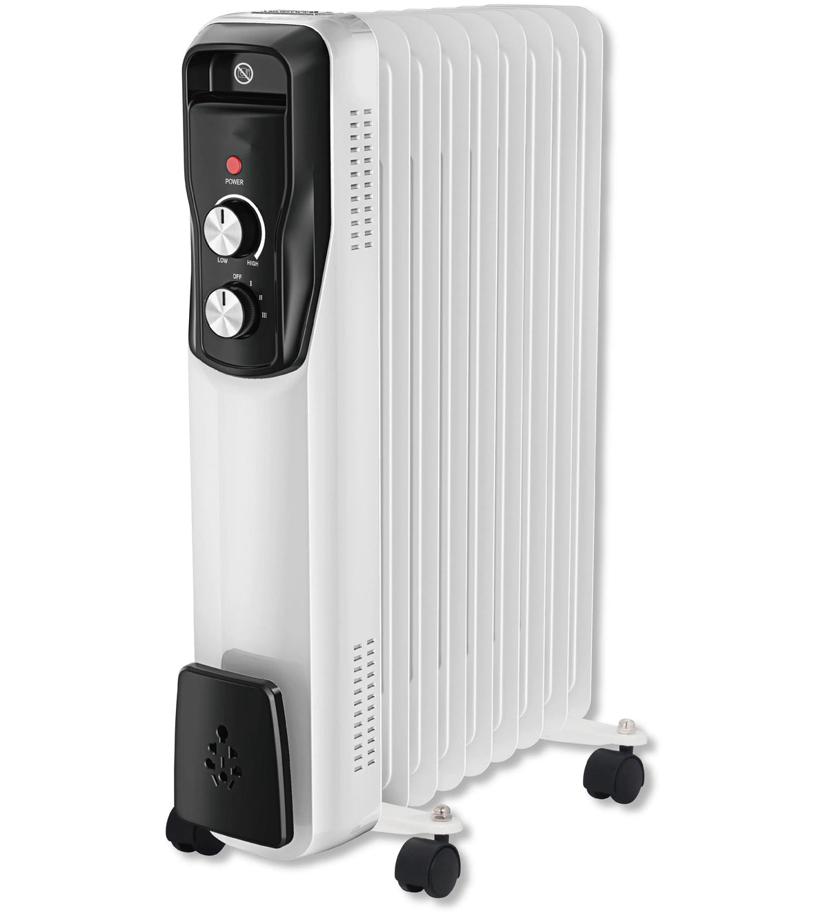 HKM-323795 Oil-Filled Electric Radiator Heater with Adjustable Thermostat and Safety Features