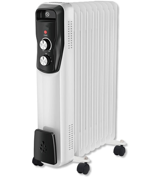 HKM-323795 Oil-Filled Electric Radiator Heater with Adjustable Thermostat and Safety Features