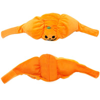 HKM-3238333 Fashionable Orange Pumpkin Hat for Cats and Dogs - Velvet Material, Sizes S & L Available