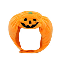 HKM-3238333 Fashionable Orange Pumpkin Hat for Cats and Dogs - Velvet Material, Sizes S & L Available