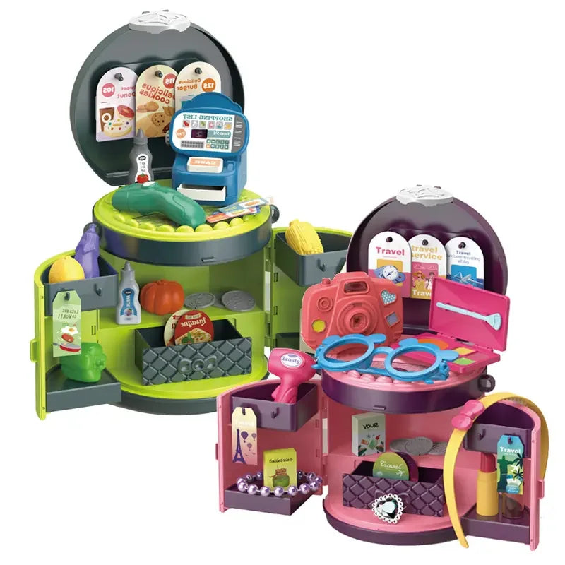 HKM-323859 Children's Doctor Pretend Play Set - Simulation Medicine Kit for Kids Ages 2-7, Plastic Toy with Messenger Bag