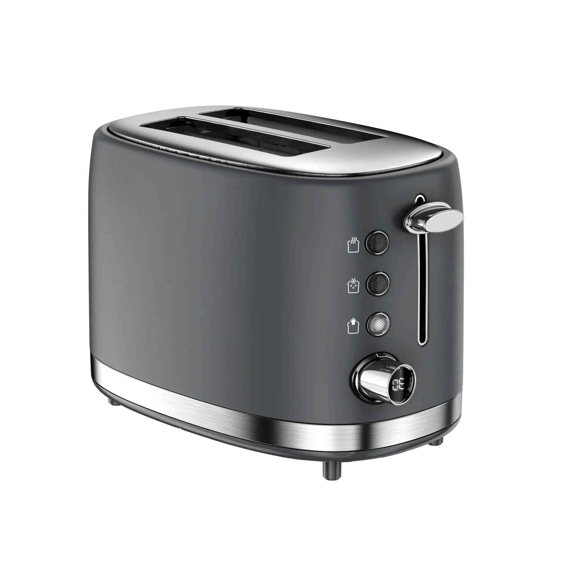 HKM-323923 Digital Display 2-Slice Toasting Machine with Defrost, Reheat and Cancel Functions
