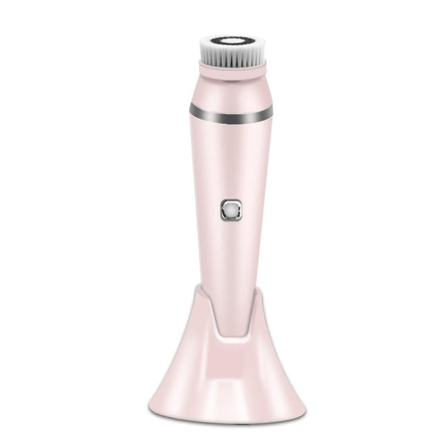 HKM-323923 Ultrasonic Electric Face Washing Brush with Pore Cleaner and Massage Functions - White, Green, Pink