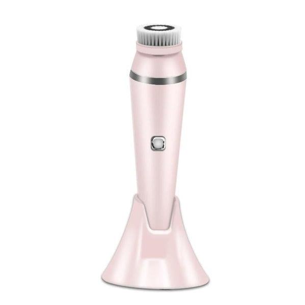HKM-323923 Ultrasonic Electric Face Washing Brush with Pore Cleaner and Massage Functions - White, Green, Pink