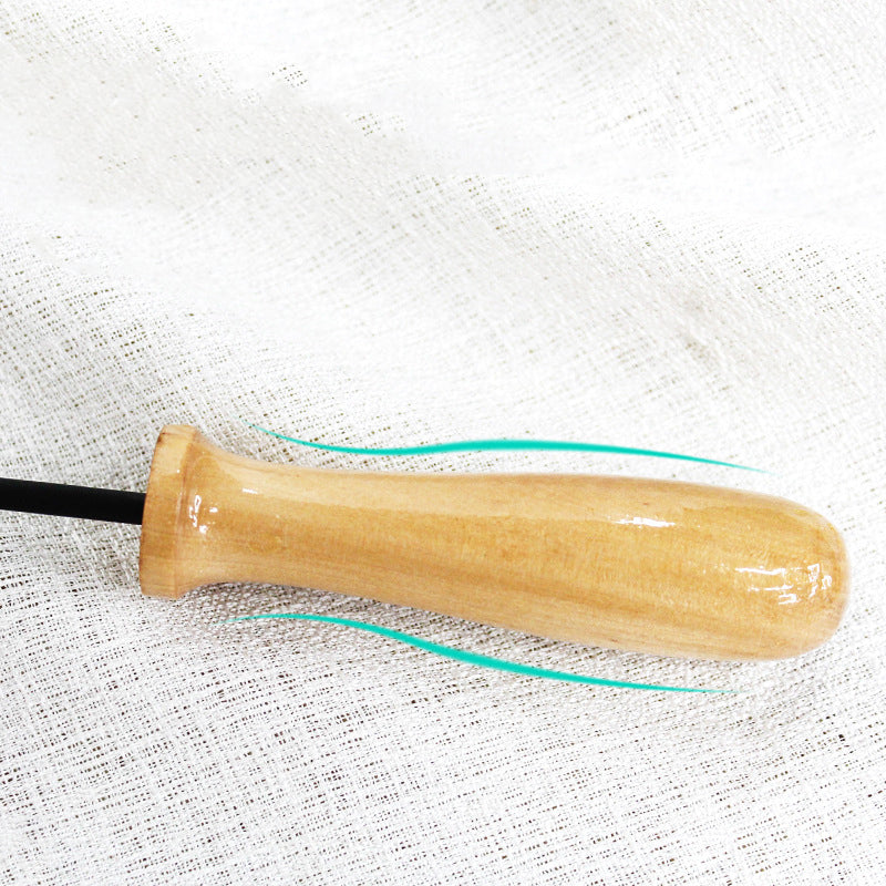 HKM-3240125 Retractable Funny Cat Toy with Feather and Wooden Handle - Adjustable 42-93cm