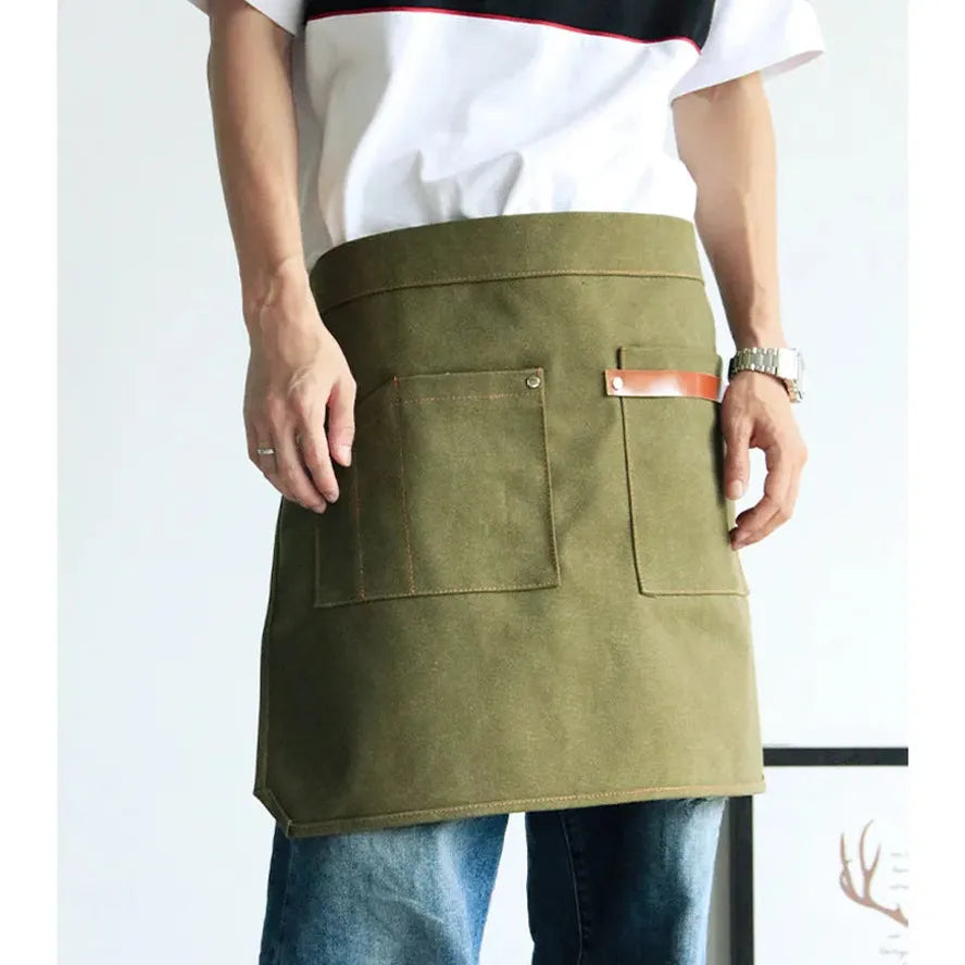 HKM-324051 Canvas Waist Apron for Men and Women - Eco-Friendly Fabric, Custom Logo, Various Colours