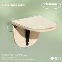 HKM-3240893 Cat Tree with Space Capsule Design, Jumping Platforms, and Strong Adhesive Scratching Rod