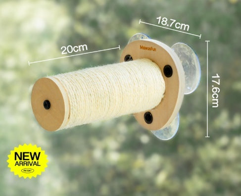 HKM-3240893 Cat Tree with Space Capsule Design, Jumping Platforms, and Strong Adhesive Scratching Rod