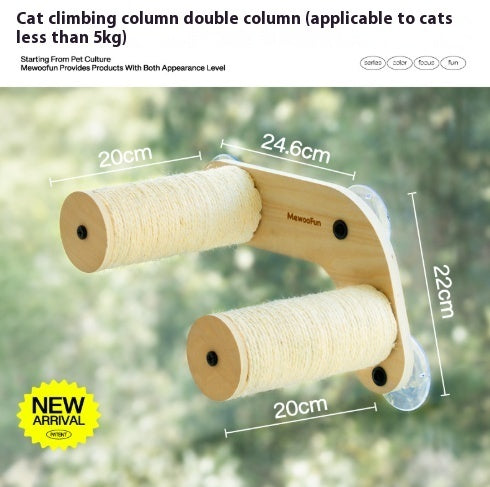 HKM-3240893 Cat Tree with Space Capsule Design, Jumping Platforms, and Strong Adhesive Scratching Rod