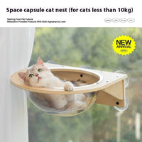 HKM-3240893 Cat Tree with Space Capsule Design, Jumping Platforms, and Strong Adhesive Scratching Rod