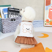 HKM-3241661 Casual Spring and Summer Pet Clothing for Small Dogs - Vests, Skirts, and Sleeved Tees