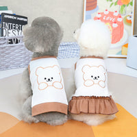 HKM-3241661 Casual Spring and Summer Pet Clothing for Small Dogs - Vests, Skirts, and Sleeved Tees