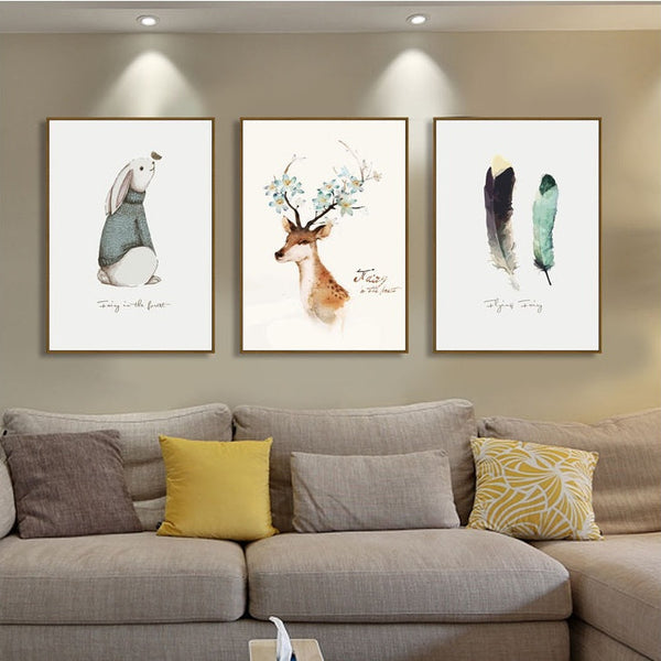 HKM-324179 Customized Triptych Home Canvas Art for Unique Wall Decor