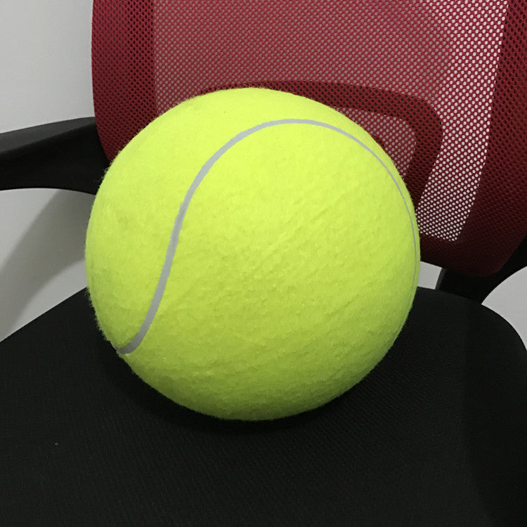 HKM-324371 Giant Durable Dog Tennis Ball for Play and Exercise - 9.5 Inch Air-Filled Rubber & Fiber