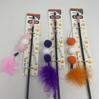 HKM-3244093 Interactive Plastic Fur Ball Cat Toy Teaser