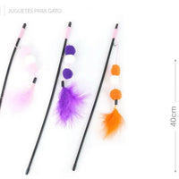 HKM-3244093 Interactive Plastic Fur Ball Cat Toy Teaser