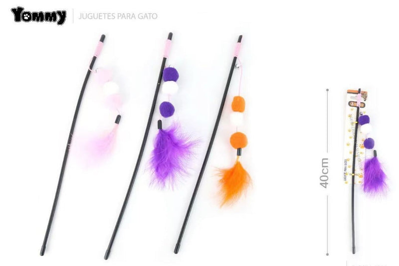 HKM-3244093 Interactive Plastic Fur Ball Cat Toy Teaser