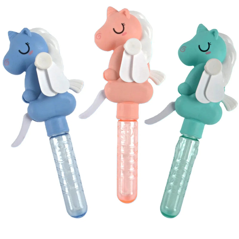 HKM-324435 Dinosaur Bubble Fan Stick Toy for Outdoor Fun - Portable Children’s Blowing Bubble Machine