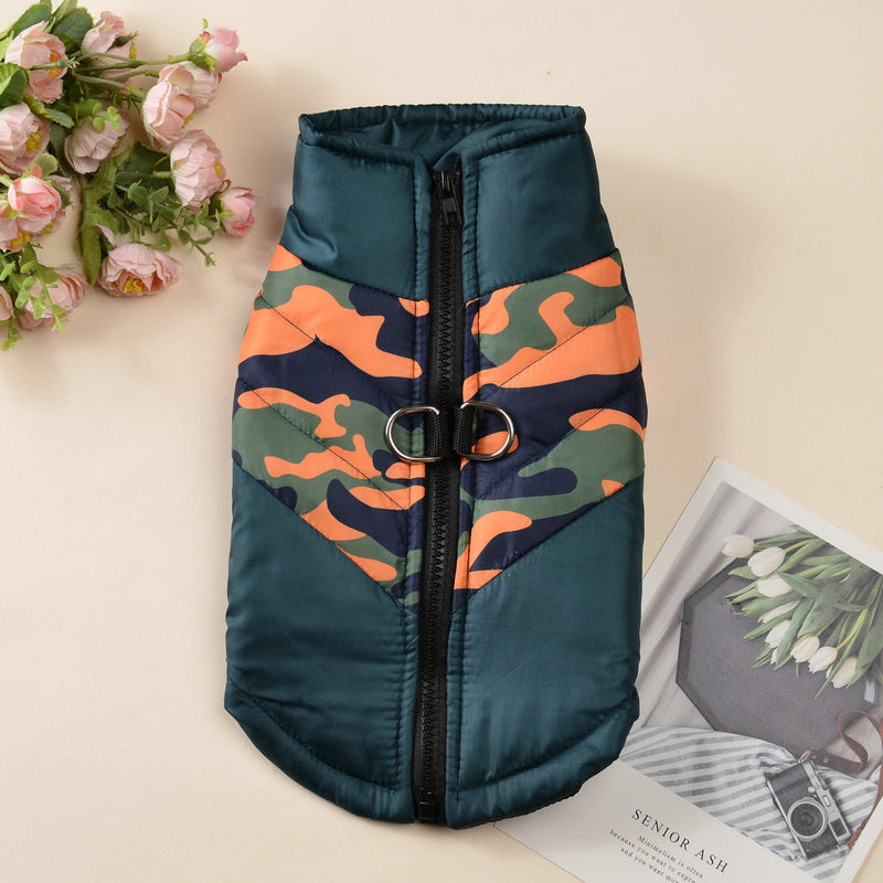 HKM-3244861 Warm Cotton-Padded Dog Jacket for Cold Weather - Sizes S to 7XL