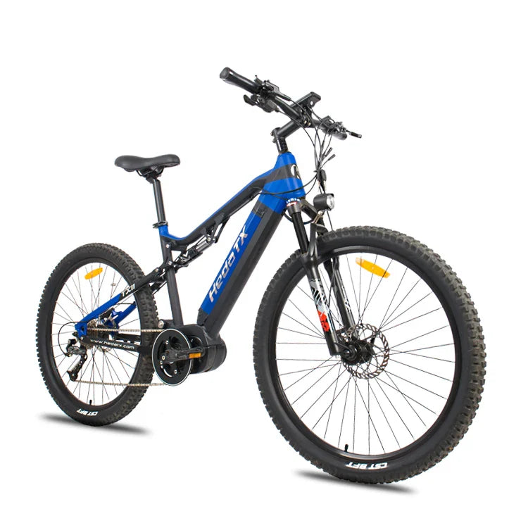 HKM-324499 29-Inch Full Suspension Electric Mountain Bike With Hydraulic Disc Brake System and 27-Speed Gears