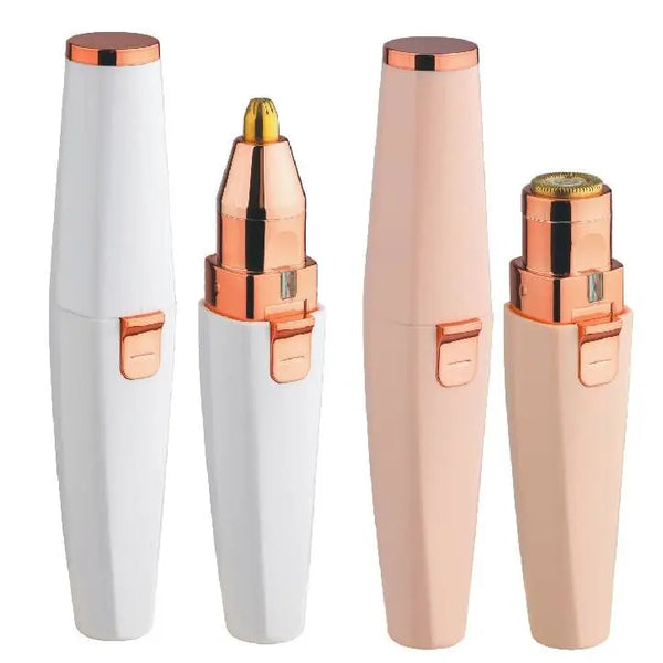 HKM-324499 Mini Size Electric Facial Hair Removal Shaver for Women with Dual Function Nose Trimmer