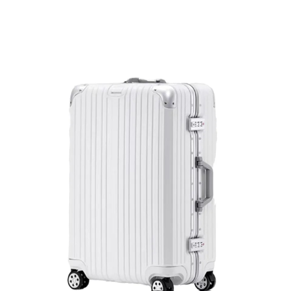HKM-324563 Durable Aluminium Frame Trolley Suitcase with Integrated Password Lock