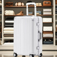 HKM-324563 Durable Aluminium Frame Trolley Suitcase with Integrated Password Lock