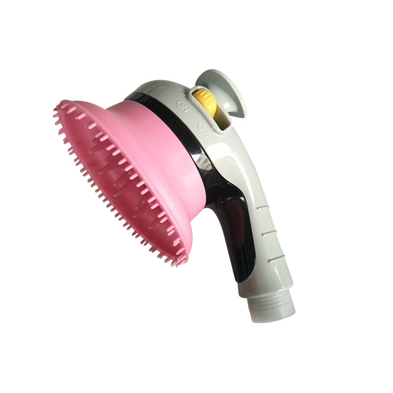 HKM-3246909 Pet Shower Kit for Cats and Dogs - Combined Bathing and Massage with Ergonomic Shower Head and Flexible Brushes