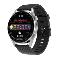 HKM-324691 Bluetooth Smart Watch with Music Player and Heart Rate Monitor, 1.32-inch IPS Touch Screen, IP67 Waterproof, Wireless Charging, 280mAh Battery