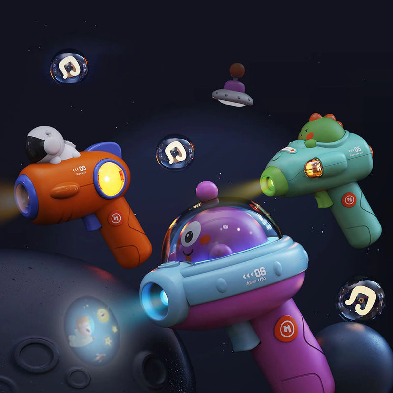 HKM-324755 Interactive Space Projection Flashlight for Kids - Educational Glowing Toy for Ages 2 to 13