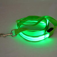 HKM-3248829 LED Fiber Optic Reflective Dog Leash with Manual Control for Day and Night Safety