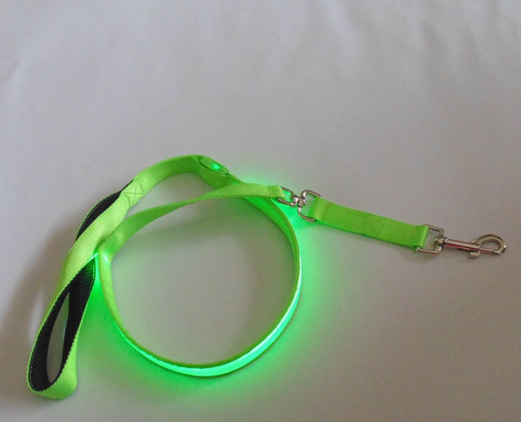 HKM-3248829 LED Fiber Optic Reflective Dog Leash with Manual Control for Day and Night Safety