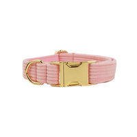HKM-324883 Corduroy Pet Dog Collar - Durable Polyester in Multiple Sizes (XS-XL)