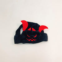 HKM-3249597 Halloween Cartoon Pet Hat Set - Pumpkin and Bat Designs in Orange and Black, Polyester Material, Scarf Sizes Available