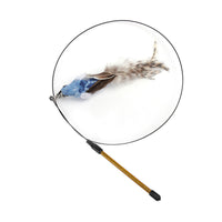 HKM-3249853 Replaceable Feather Cat Stick Toy with Handheld Rod and Accessories
