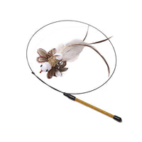 HKM-3249853 Replaceable Feather Cat Stick Toy with Handheld Rod and Accessories
