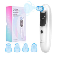 HKM-325075 Rechargeable Electric Blackhead Remover with 5 Suction Heads for Skin Tightening and Rejuvenation