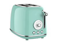 HKM-325075 Retro Stainless Steel 2-Slice Toaster with Sandwich Function