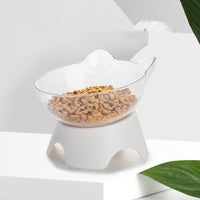 HKM-3251005 Non-Slip Elevated Pet Bowl for Cats and Dogs with Oblique Mouth Design