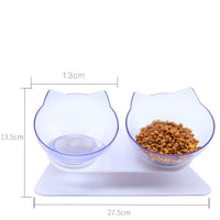 HKM-3251005 Non-Slip Elevated Pet Bowl for Cats and Dogs with Oblique Mouth Design