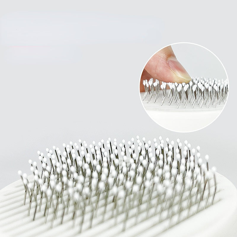 HKM-3252285 Self-Cleaning Slicker Brush for Dogs and Cats - Perfect for Long and Short Hair, Gentle Shedding and Grooming