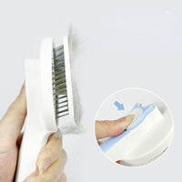 HKM-3252285 Self-Cleaning Slicker Brush for Dogs and Cats - Perfect for Long and Short Hair, Gentle Shedding and Grooming