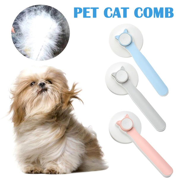 HKM-3252285 Self-Cleaning Slicker Brush for Dogs and Cats - Perfect for Long and Short Hair, Gentle Shedding and Grooming