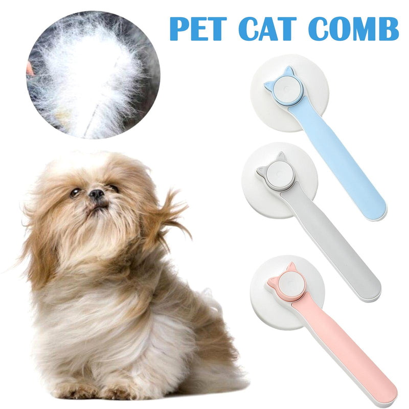 HKM-3252285 Self-Cleaning Slicker Brush for Dogs and Cats - Perfect for Long and Short Hair, Gentle Shedding and Grooming