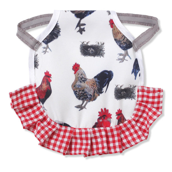 HKM-3252413 Stylish Cloth Chicken Saddle Apron with Feather Protection - Multiple Colors and Sizes Available